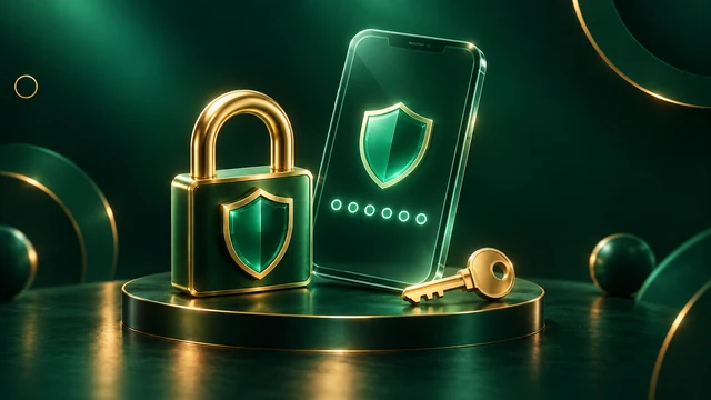 تصویر مفهومی امنیت حساب و تأیید دومرحلهای